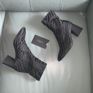 RAG & BONE Fei Zebra-Stripe Calf Hair Ankle Boots